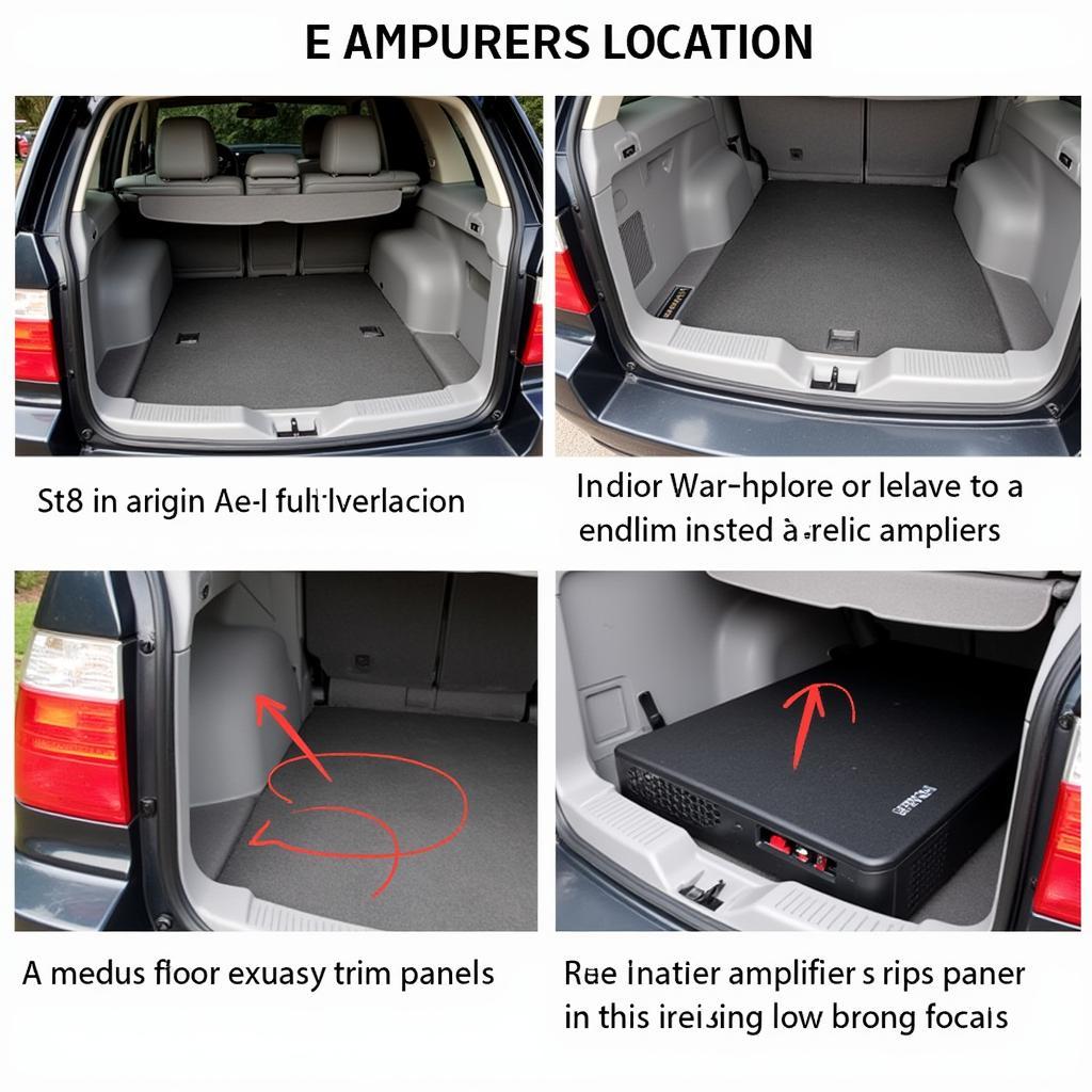 2004 BMW X5 Audio Amplifier Location in Rear Cargo Area