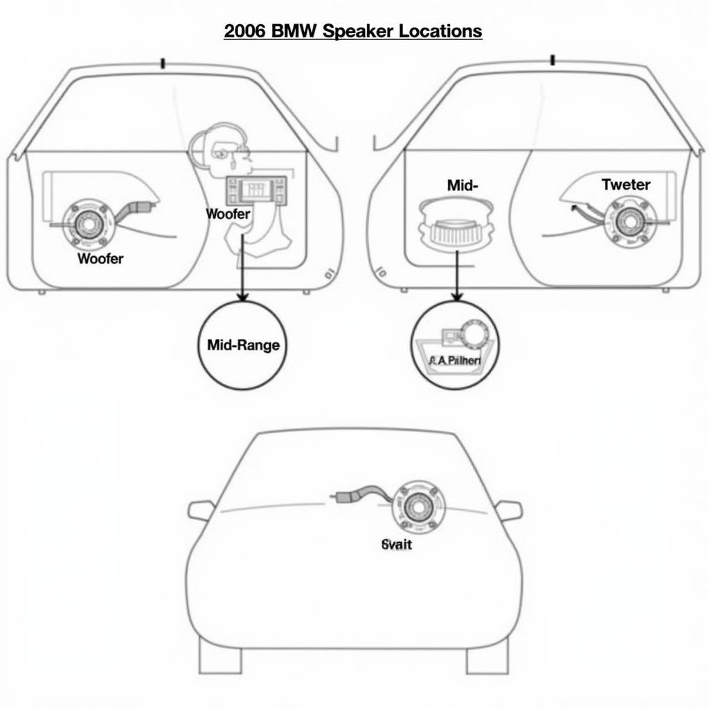 2006 BMW 325i Speaker Locations Diagram