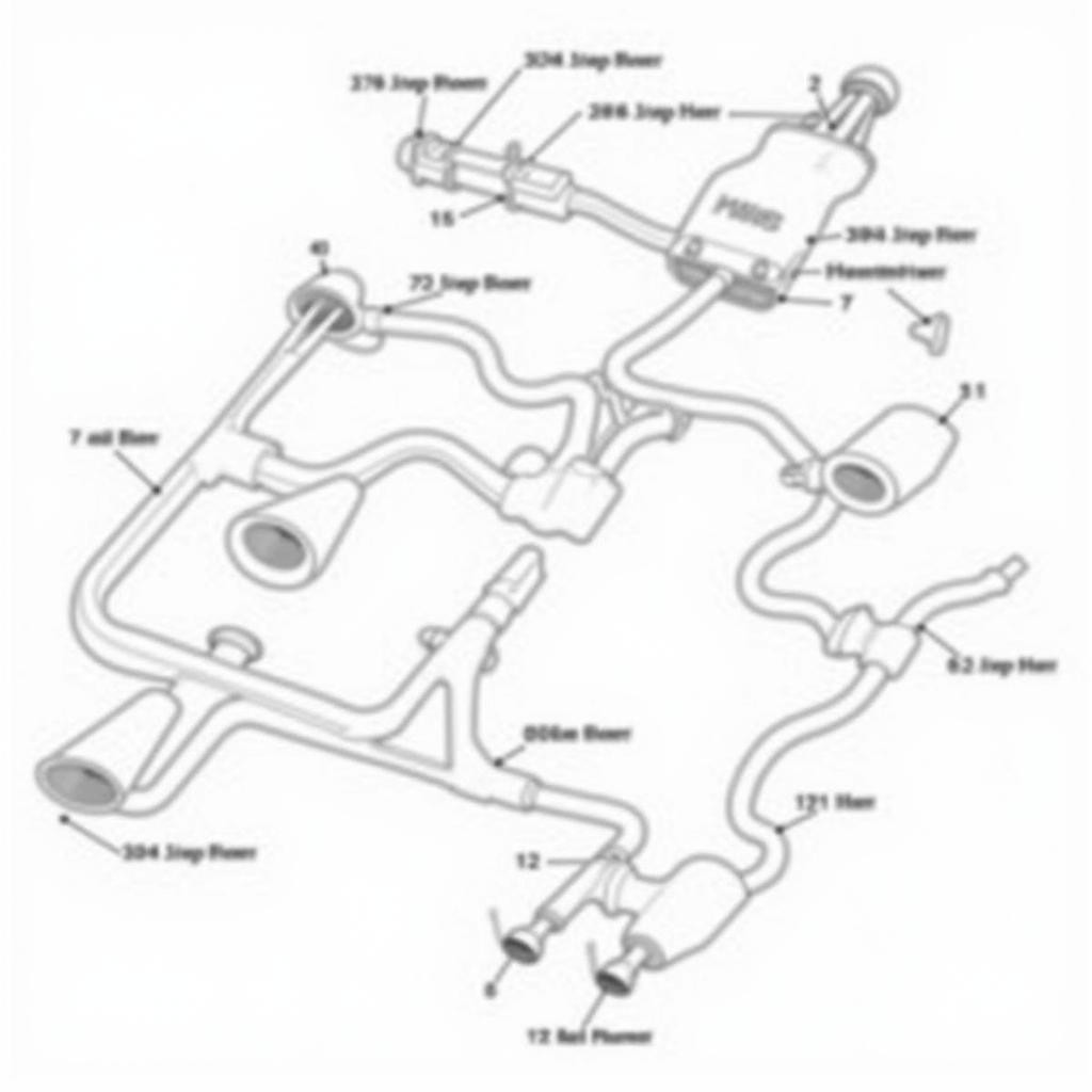 Diagram of 2006 BMW M6 Exhaust System