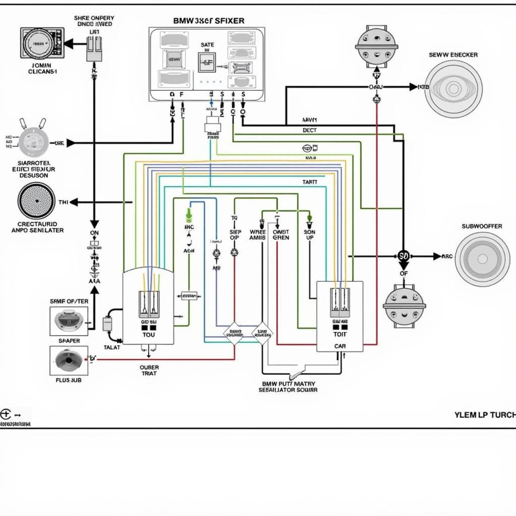 2007 BMW 335i Sedan Sound System Wiring Diagram