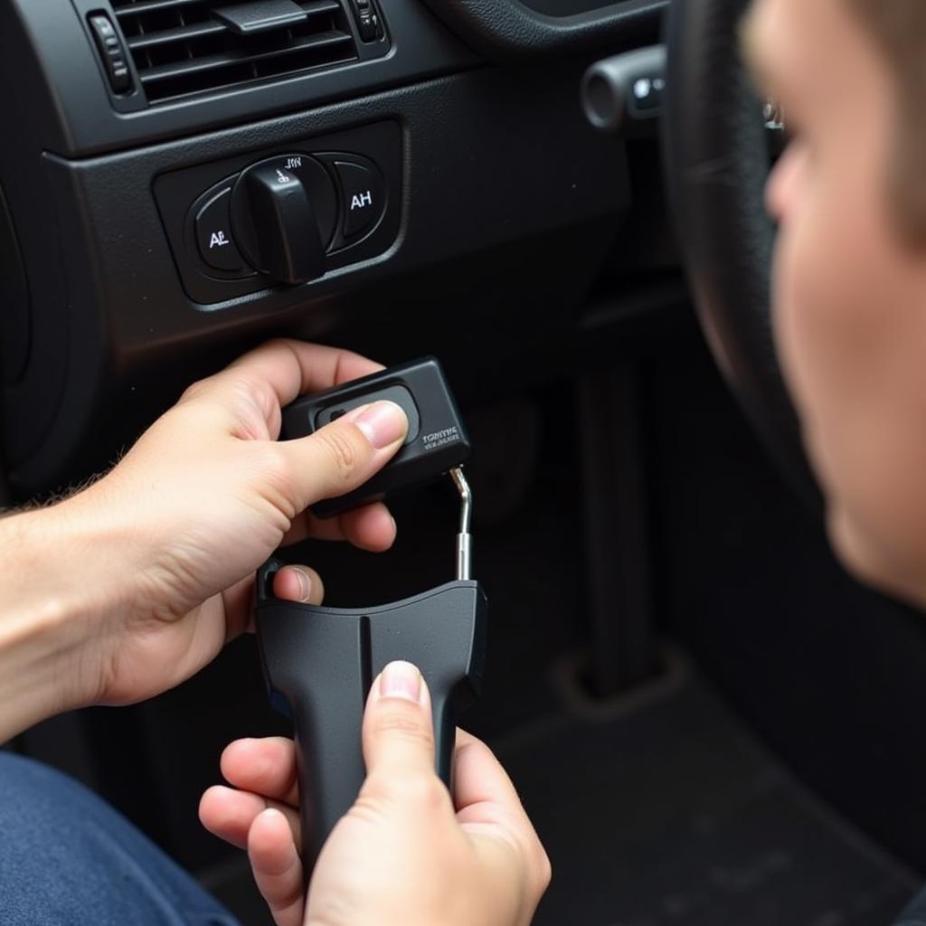 Testing the ignition switch of a 2008 BMW 3 series