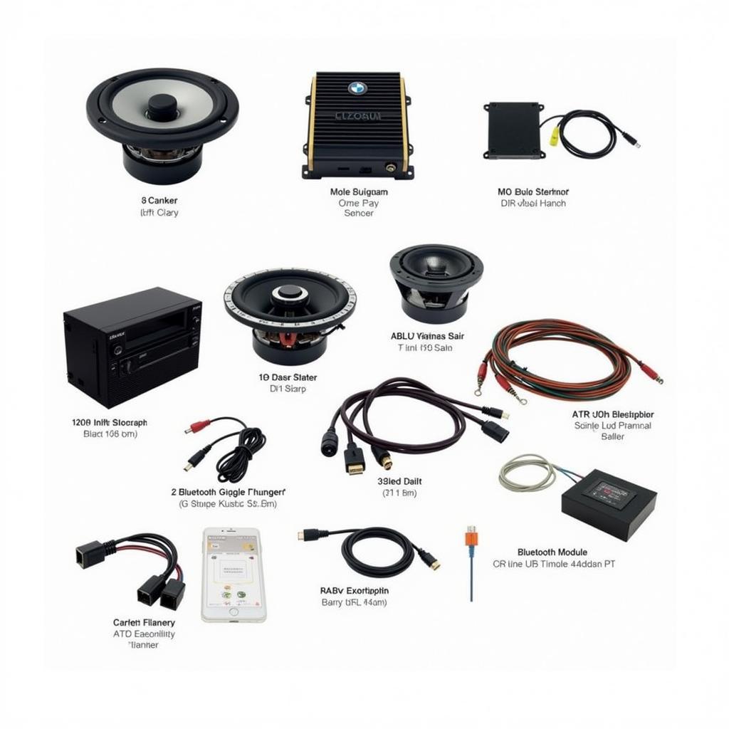 2010 BMW 535ix Full Logic Audio System Components Diagram