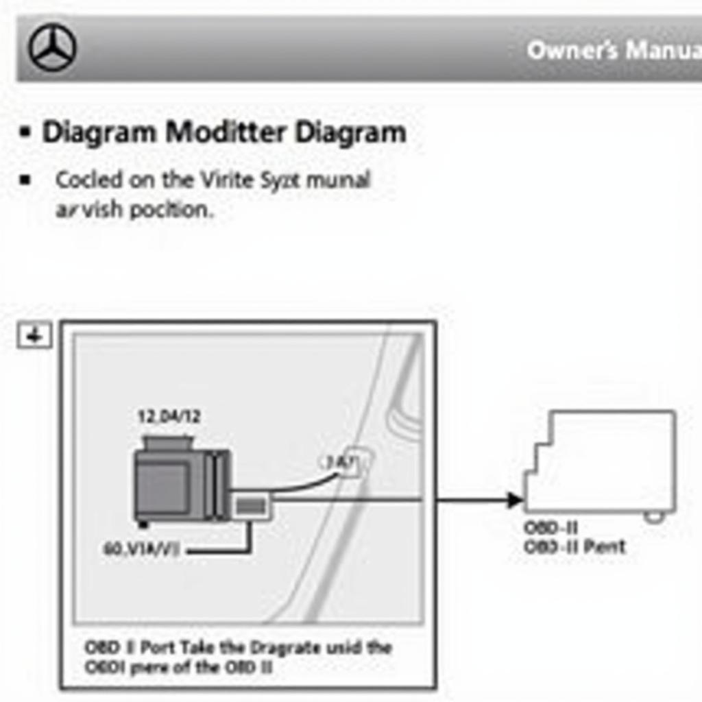 2012 Mercedes Sprinter Owner's Manual OBD2 Port Location Diagram