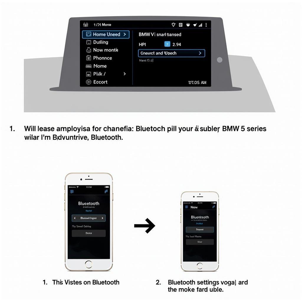 2013 BMW 5 Series Bluetooth Audio Pairing Process