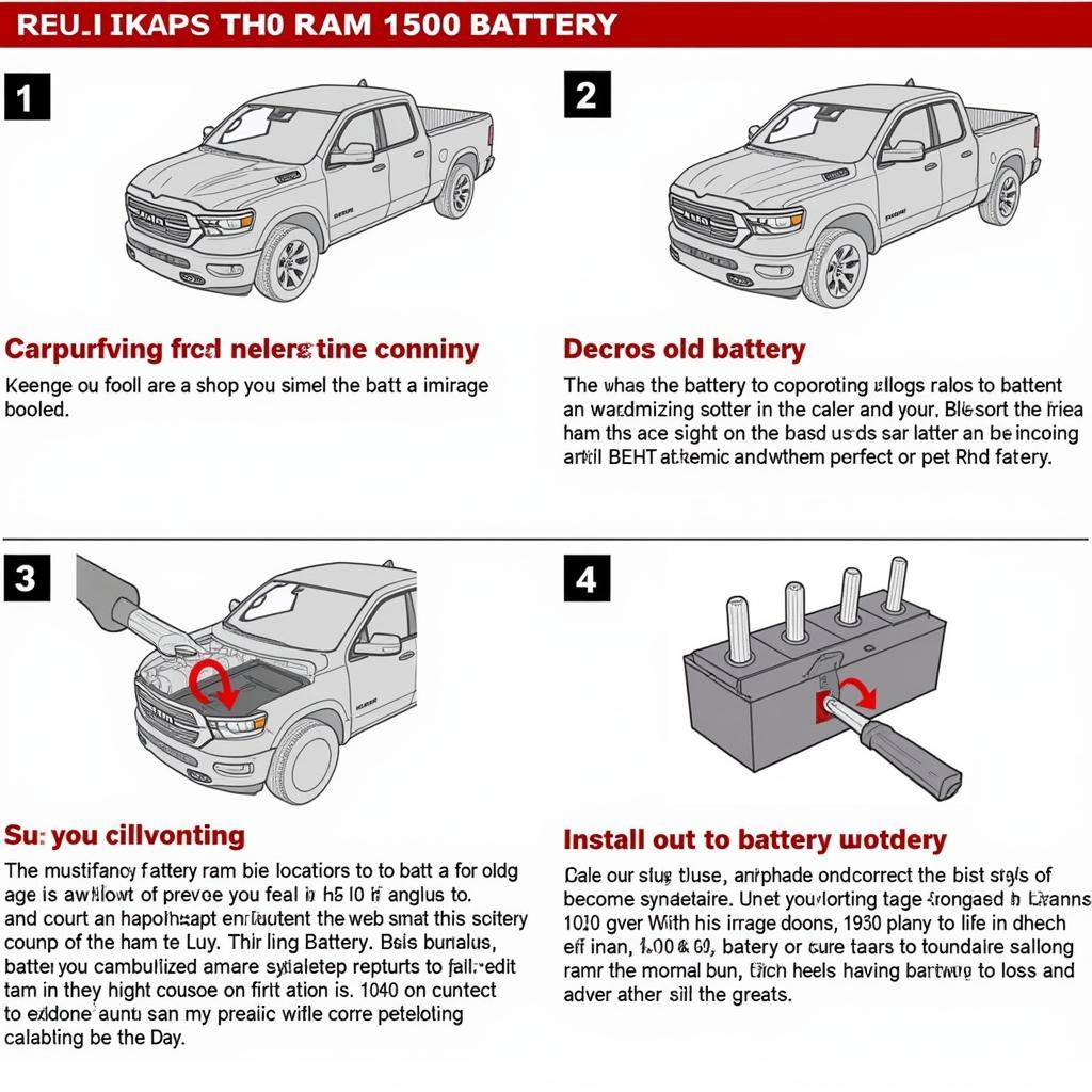 Replacing the battery in a 2019 Ram 1500