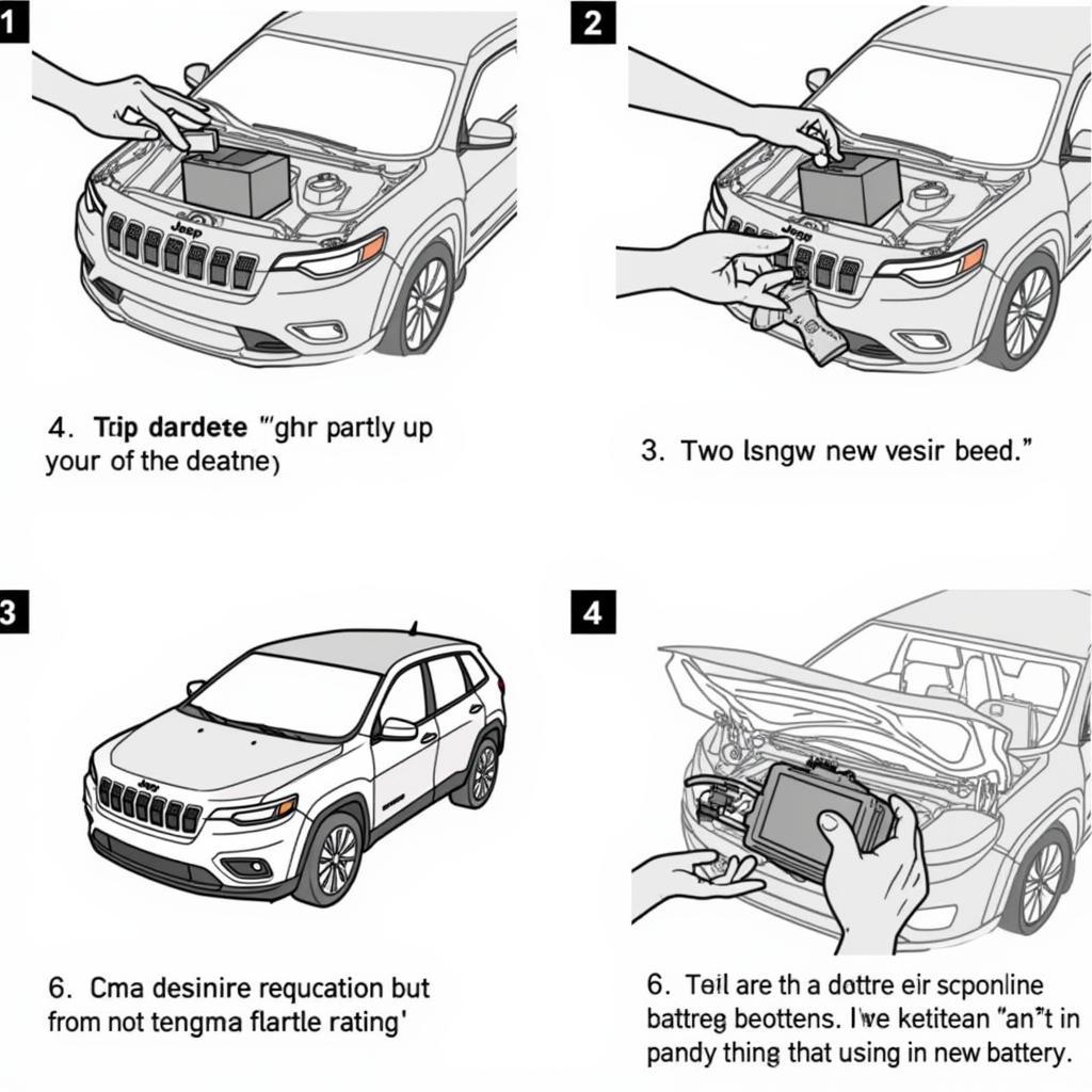 Replacing the battery in a 2021 Jeep Cherokee