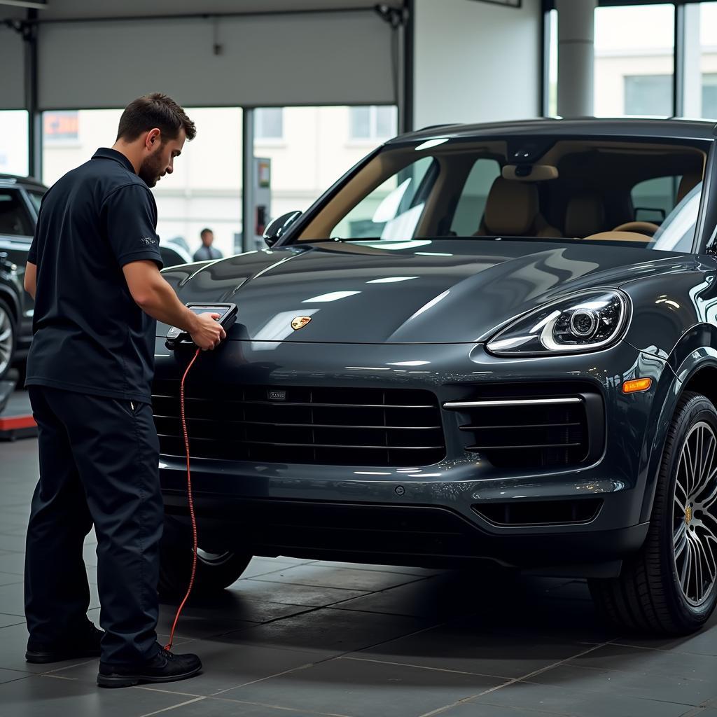 2024 Porsche Cayenne Software Update at Dealership