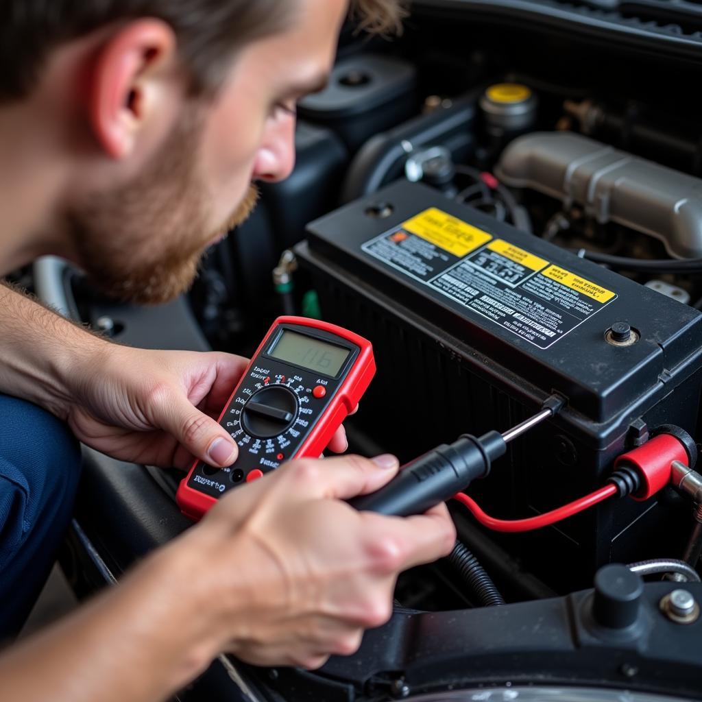 Testing for a 4 amp draw on a car battery