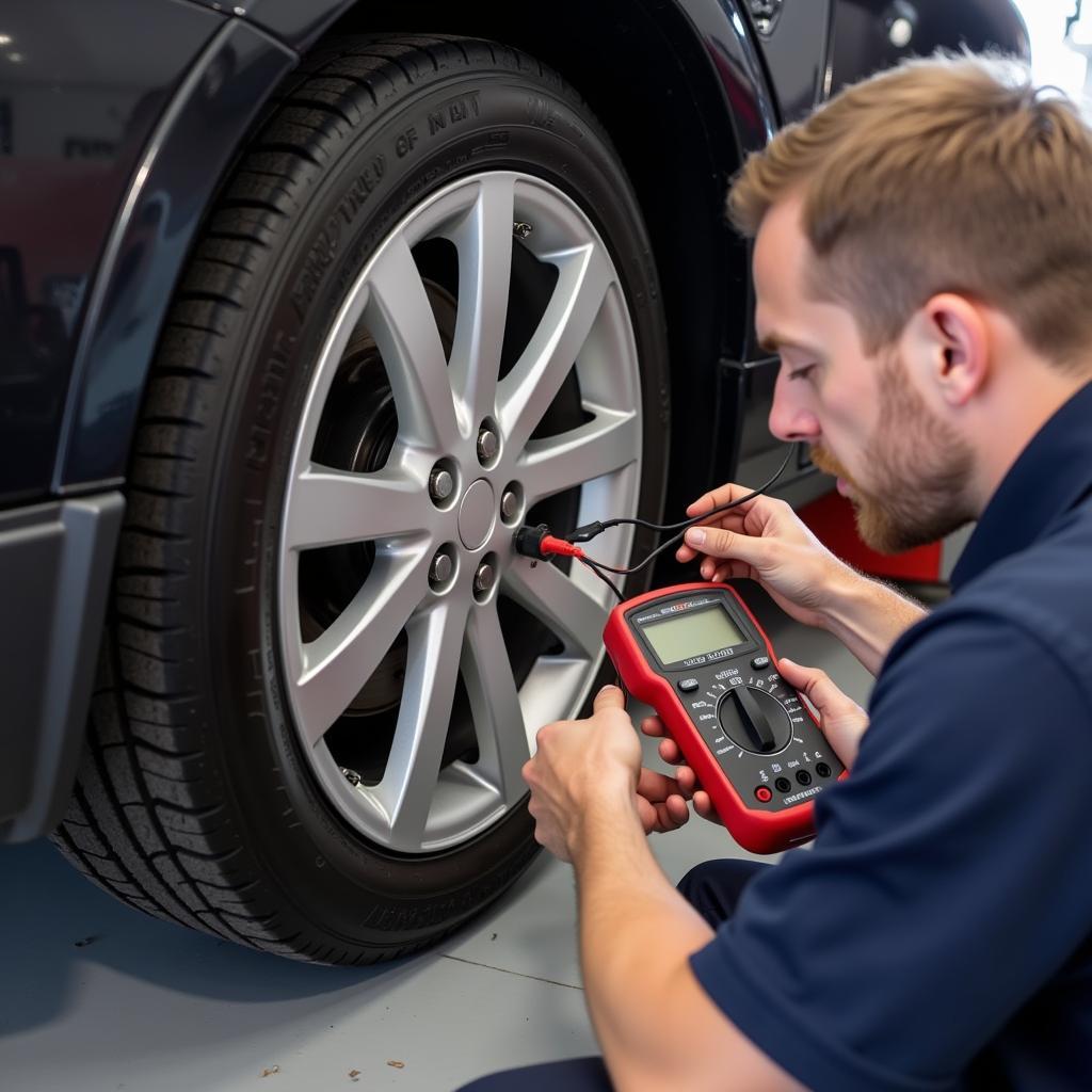 Checking ABS Wheel Speed Sensor