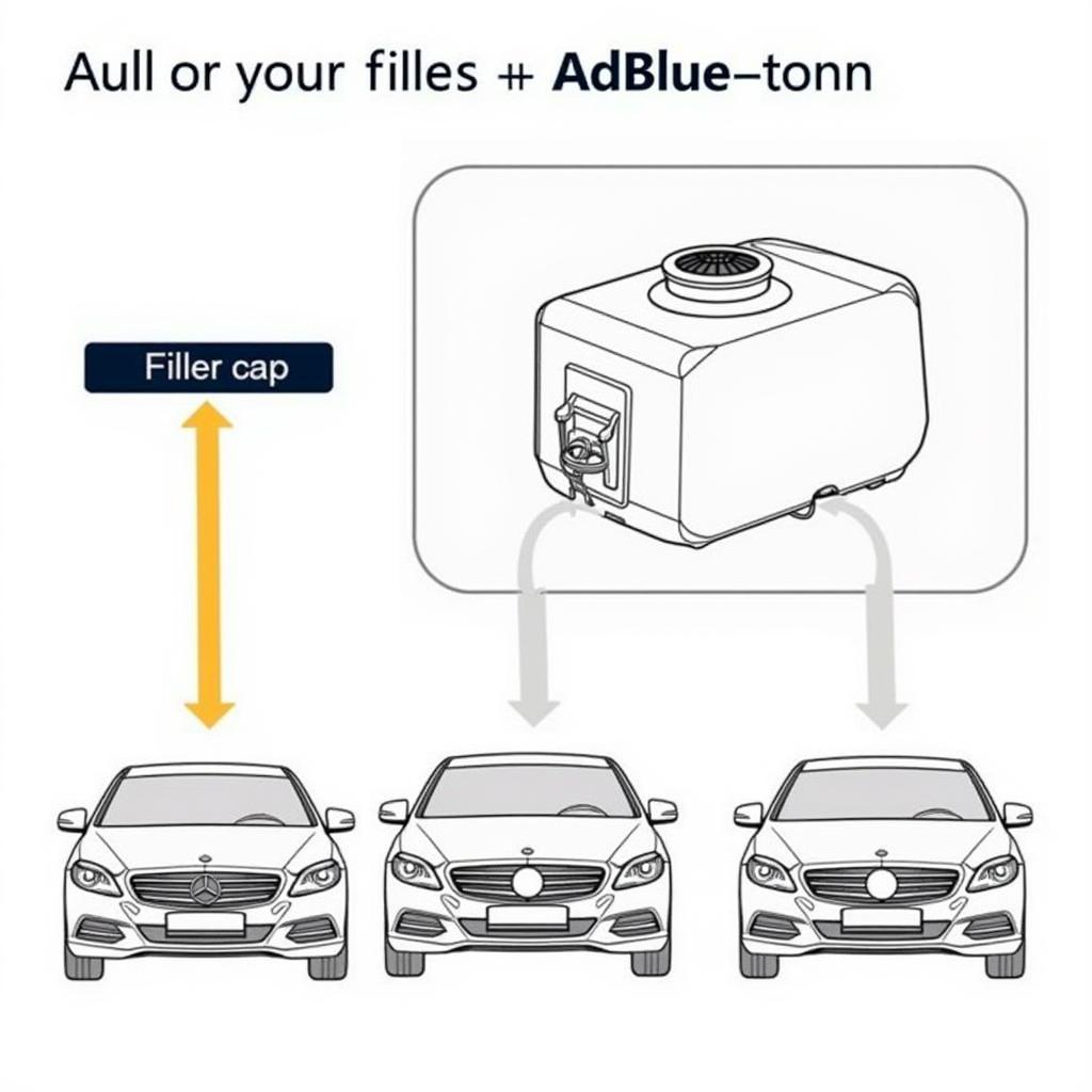 AdBlue Tank Location on a Mercedes-Benz