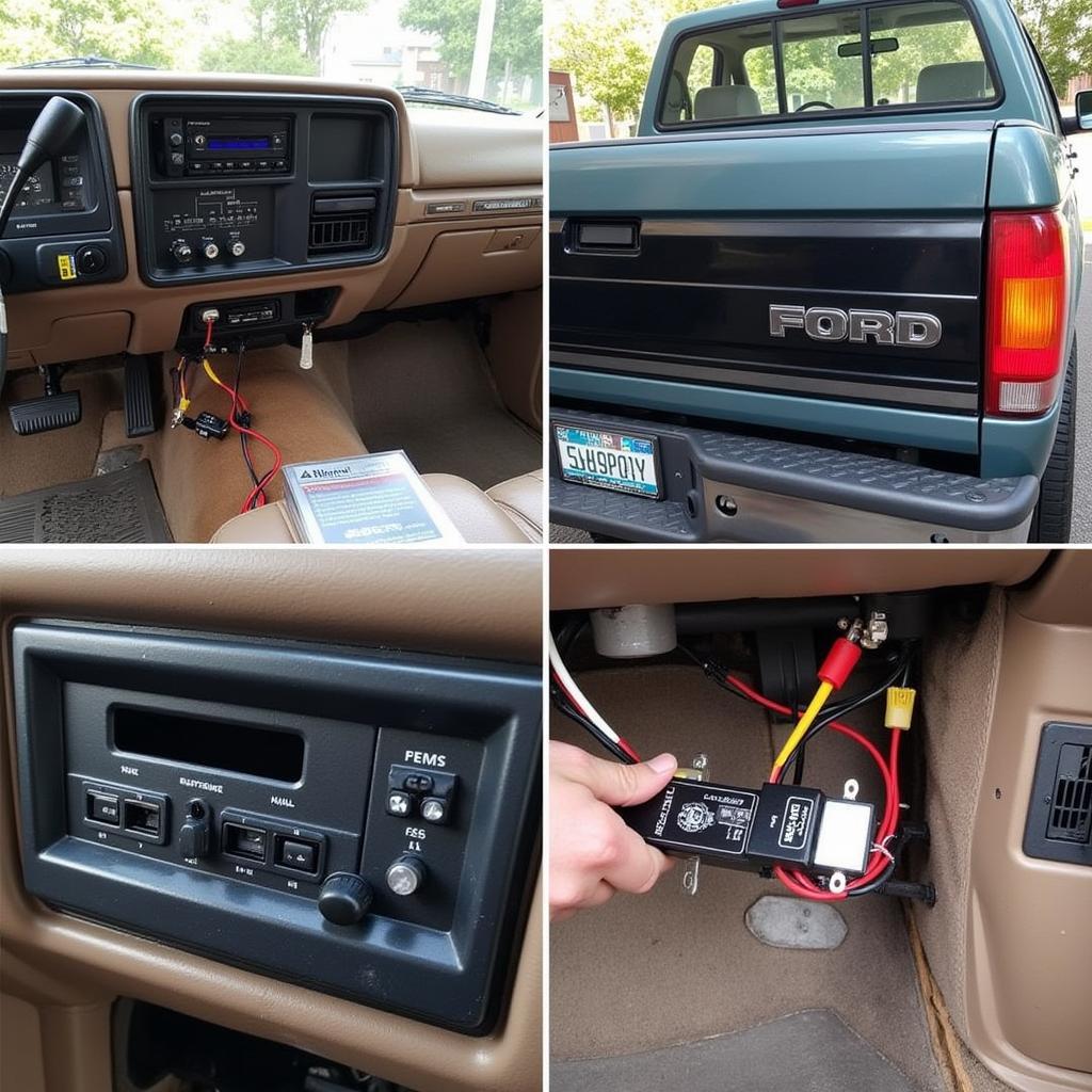 Aftermarket Alarm Installation in 1990 Ford F250