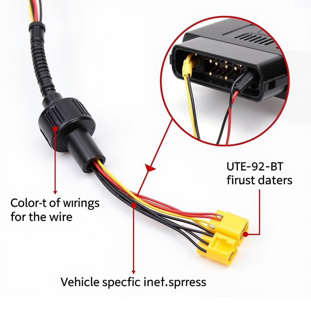 Alpine UTE-92BT Wiring Harness Connection