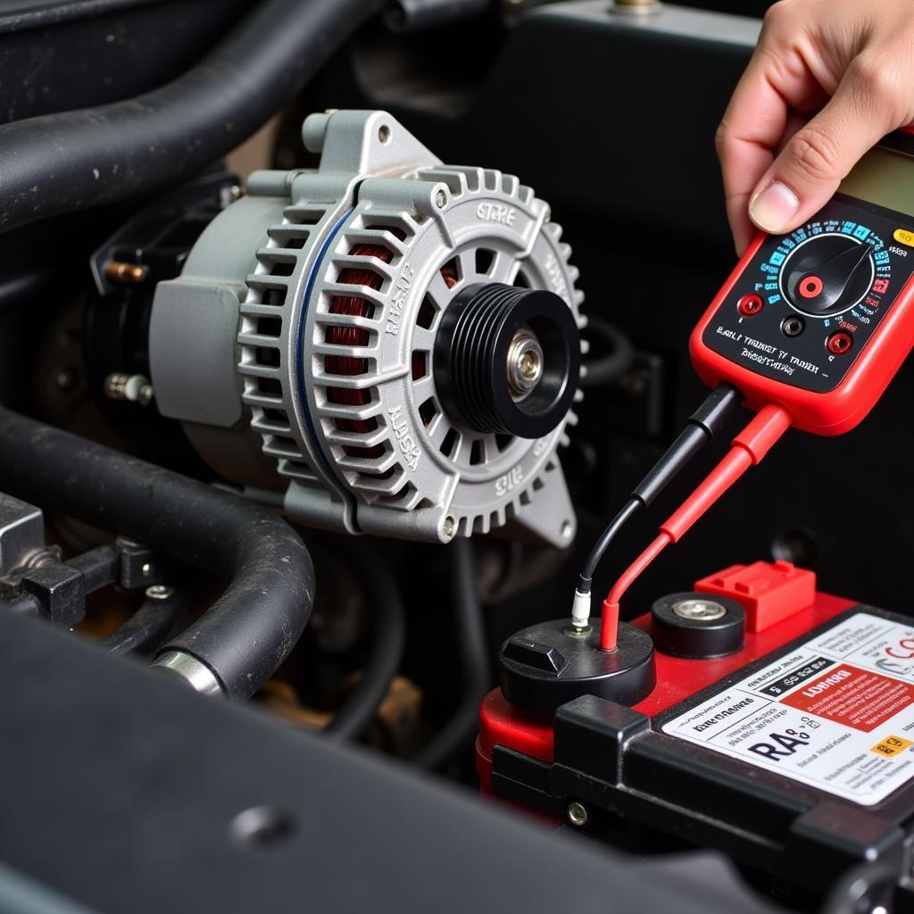 Testing Car Alternator with Multimeter