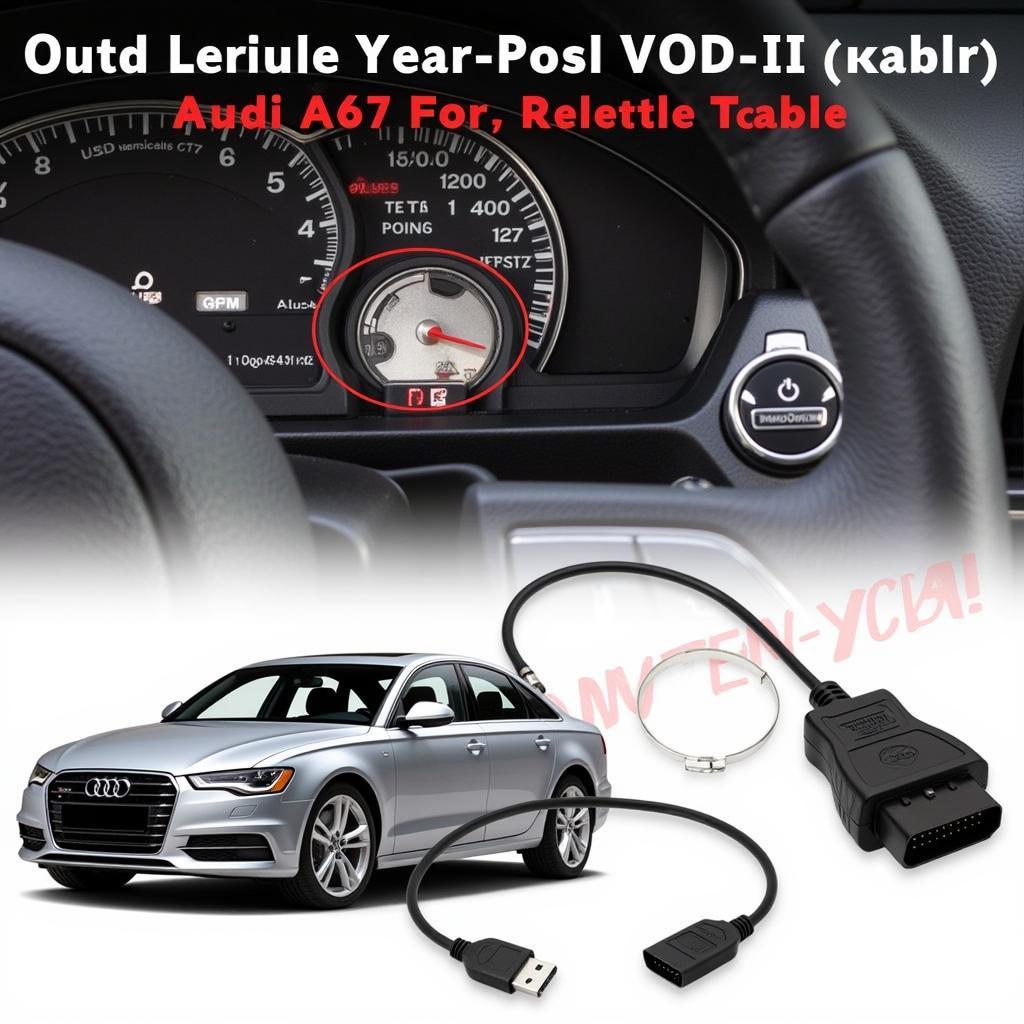 Connecting VCDS Cable to Audi A6 C7 OBD-II Port