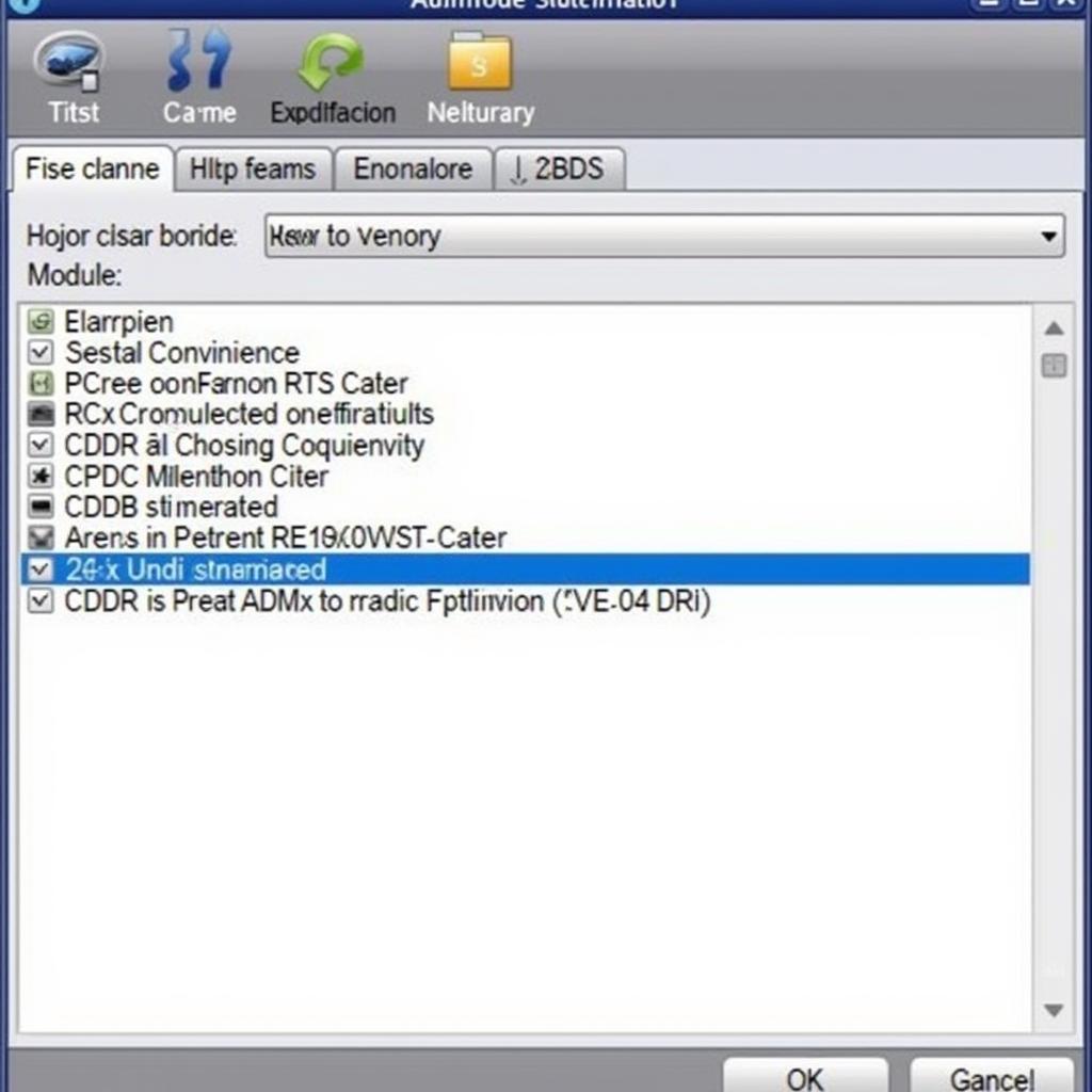 Audi A8 VCDS Module Selection Screen