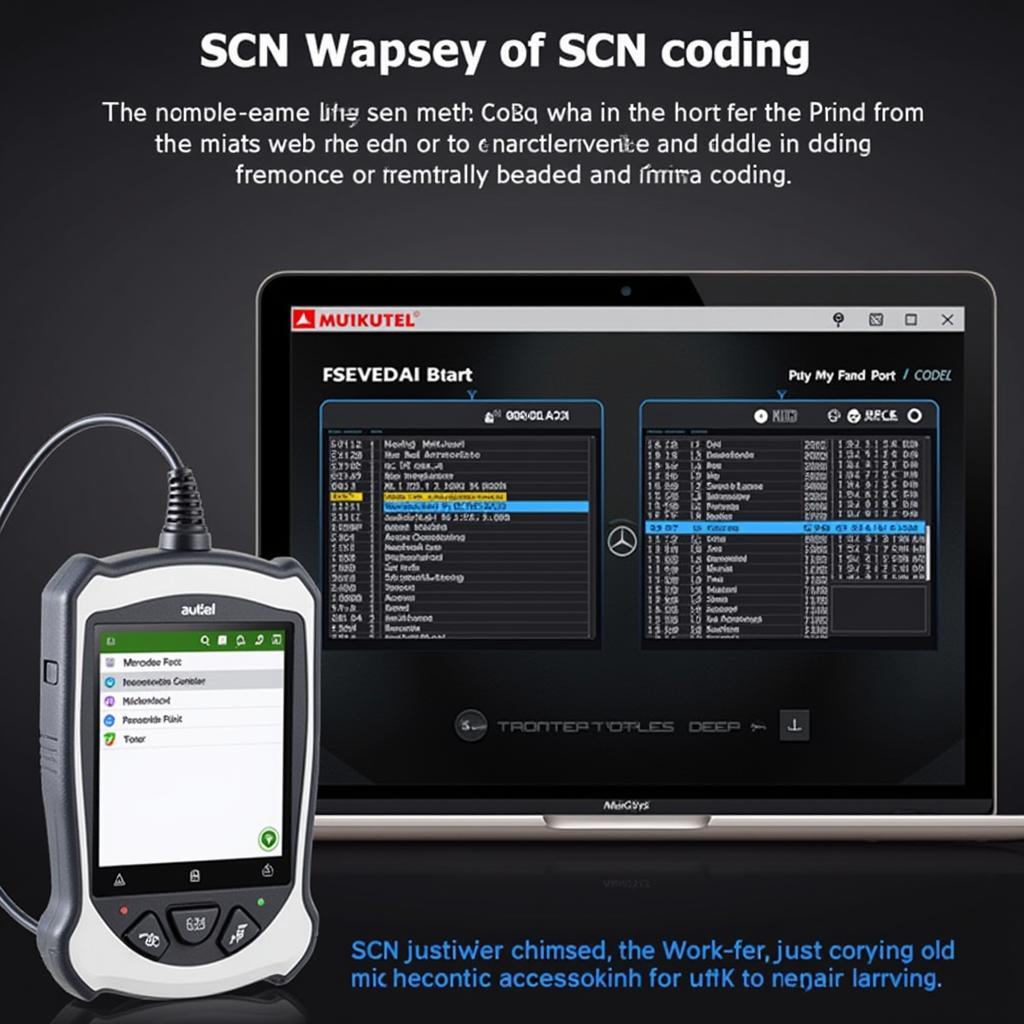 Autel MaxiSys Performing SCN Coding on a Mercedes