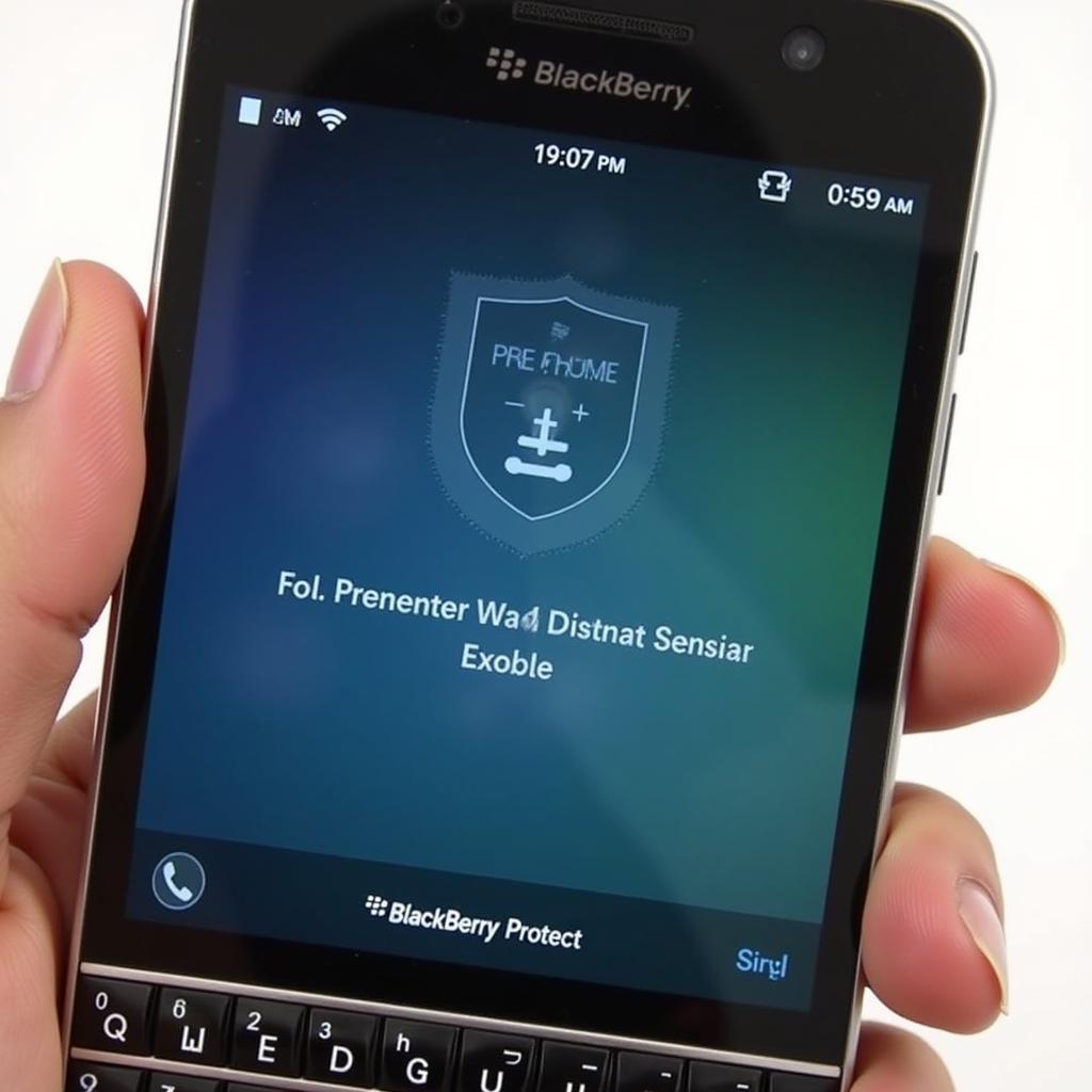 BlackBerry Z10 Anti-Theft Screen