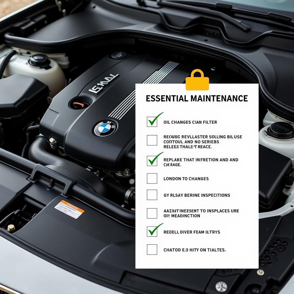 BMW 3 Series Engine Maintenance Checklist