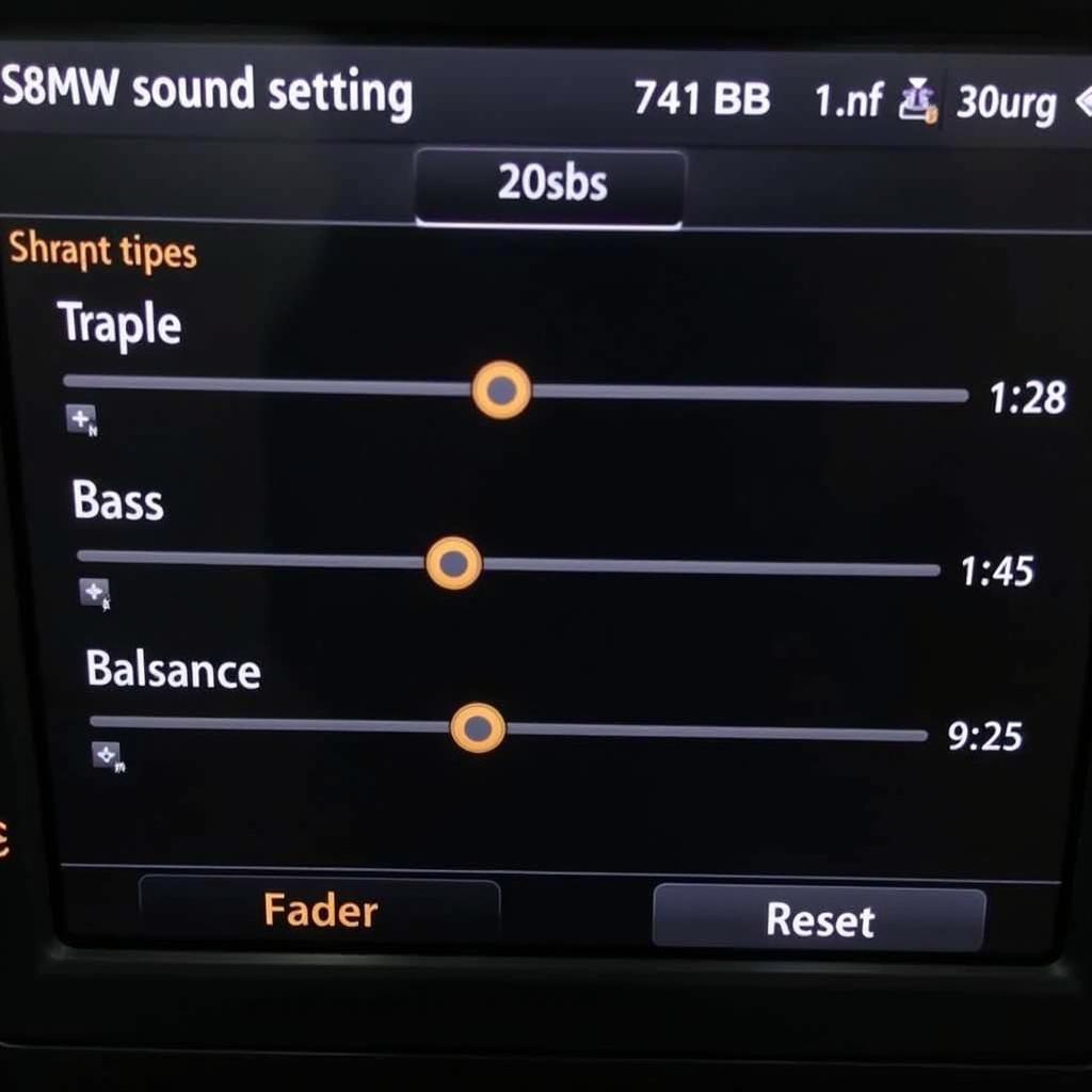 BMW 3 Series iDrive Sound Settings