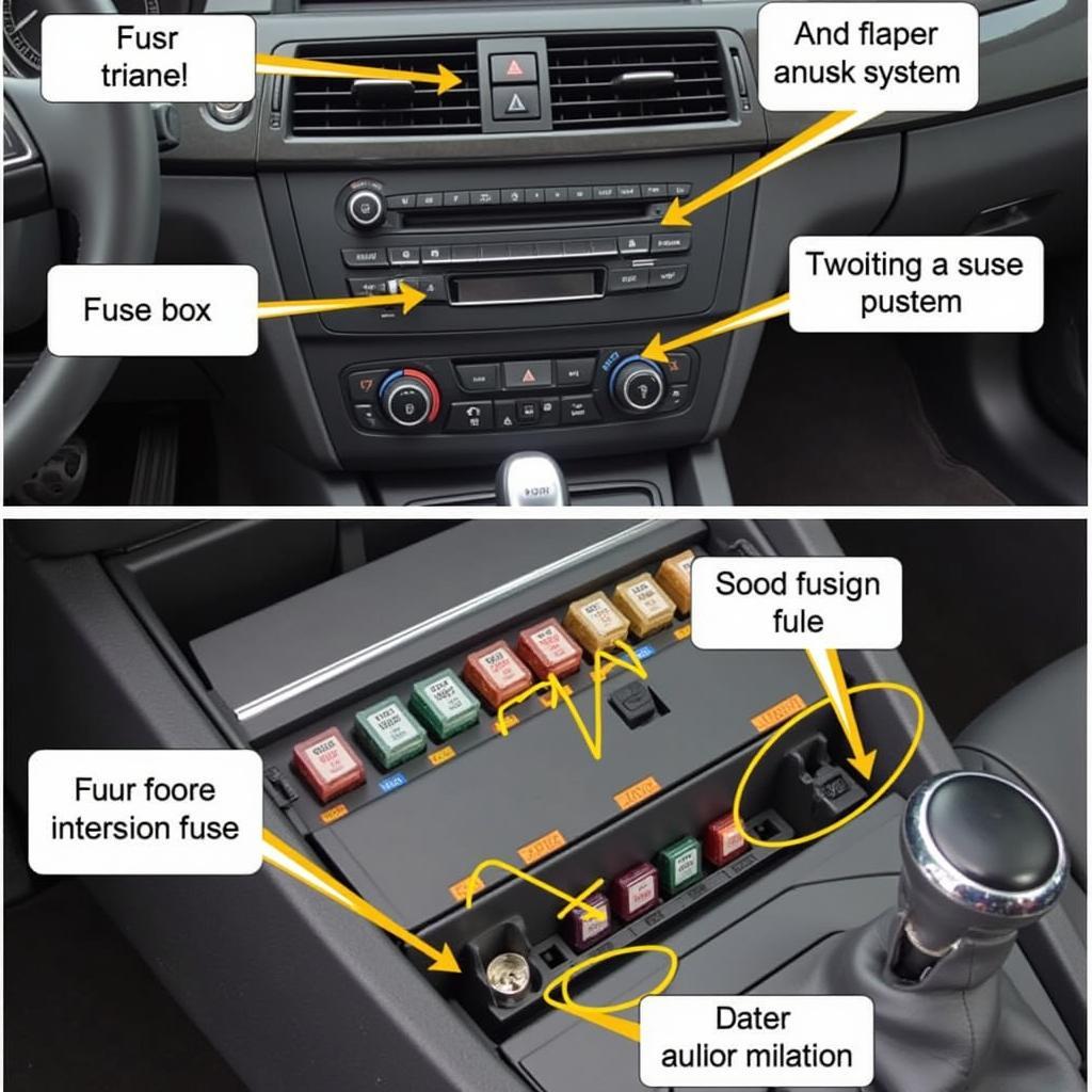 BMW 328GT Audio System Fuse Box Location