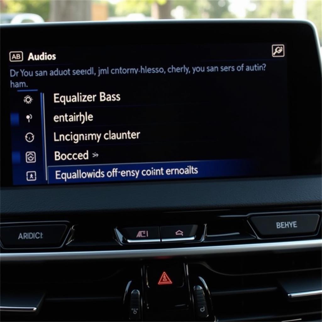 BMW 335is iDrive Audio Settings