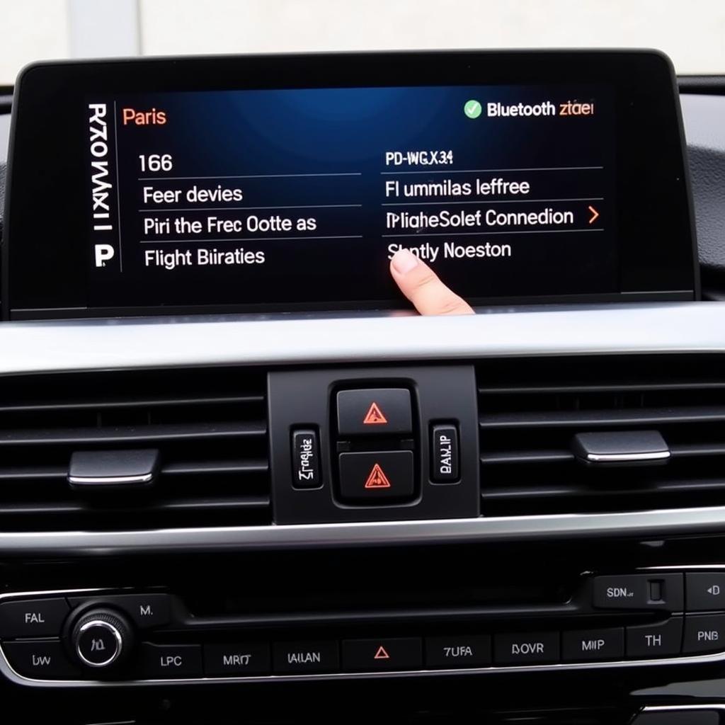 Navigating the Bluetooth Menu on BMW 4 Series iDrive