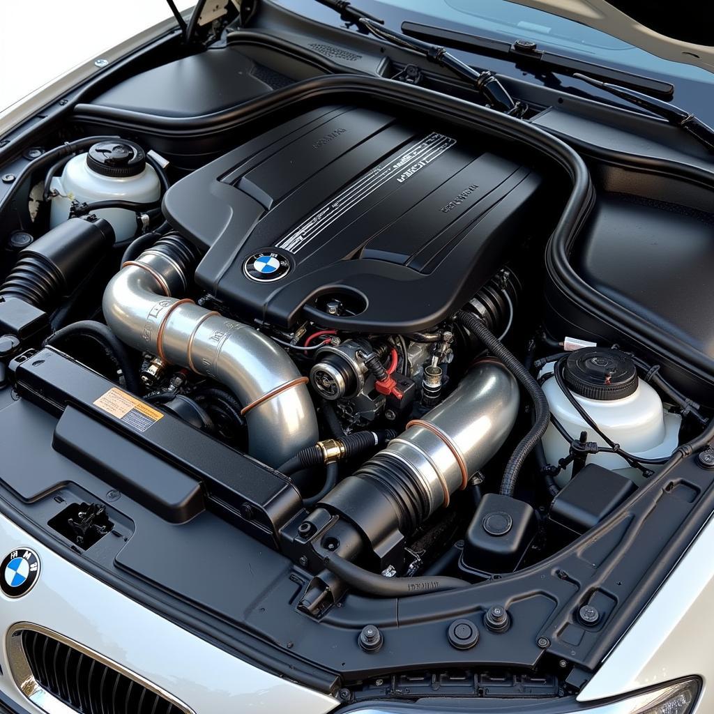 BMW 540i Engine Compartment