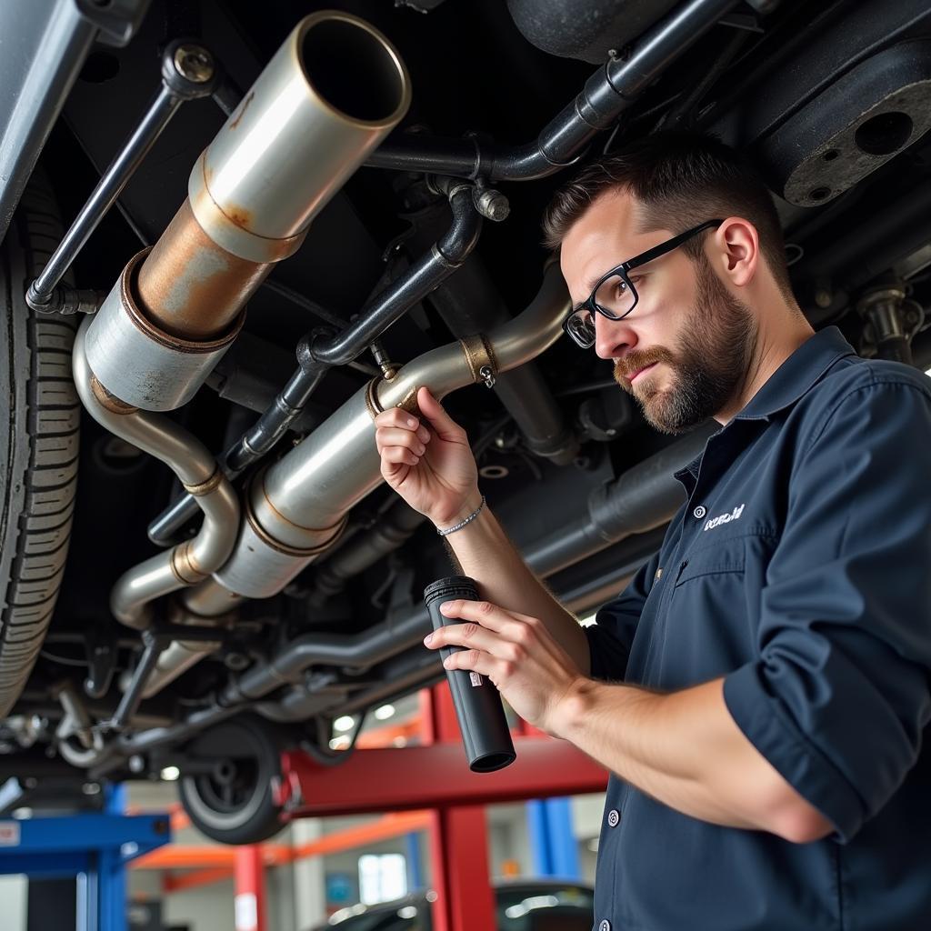 BMW 645 Exhaust System Inspection