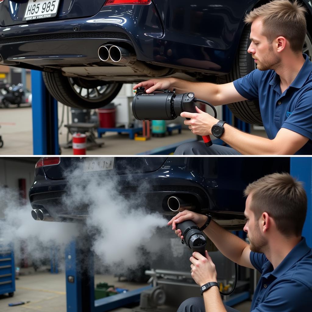 BMW 650i Exhaust Leak Detection