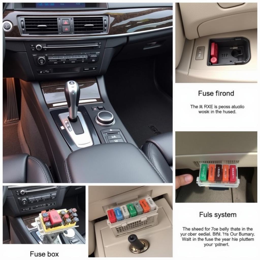 BMW 750Li Audio System Fuse Box Location