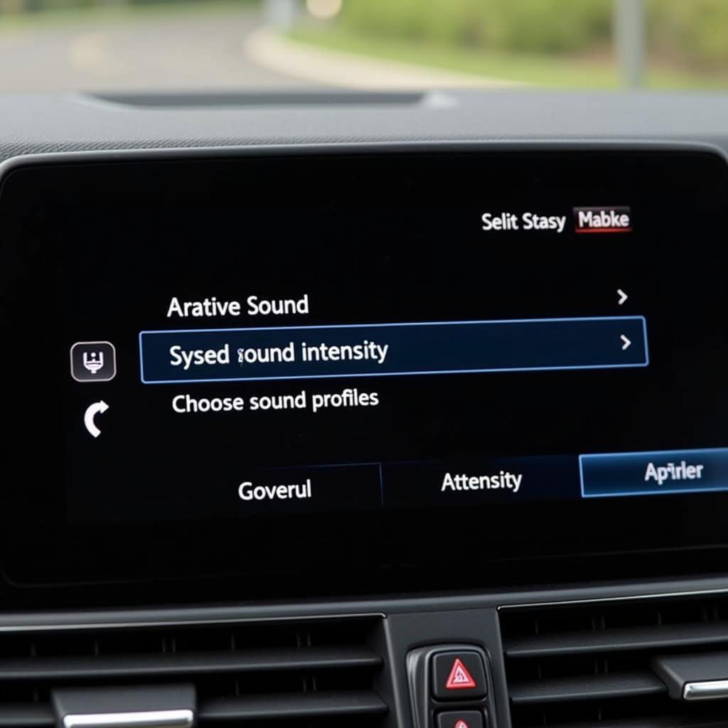 BMW Active Sound Control Panel