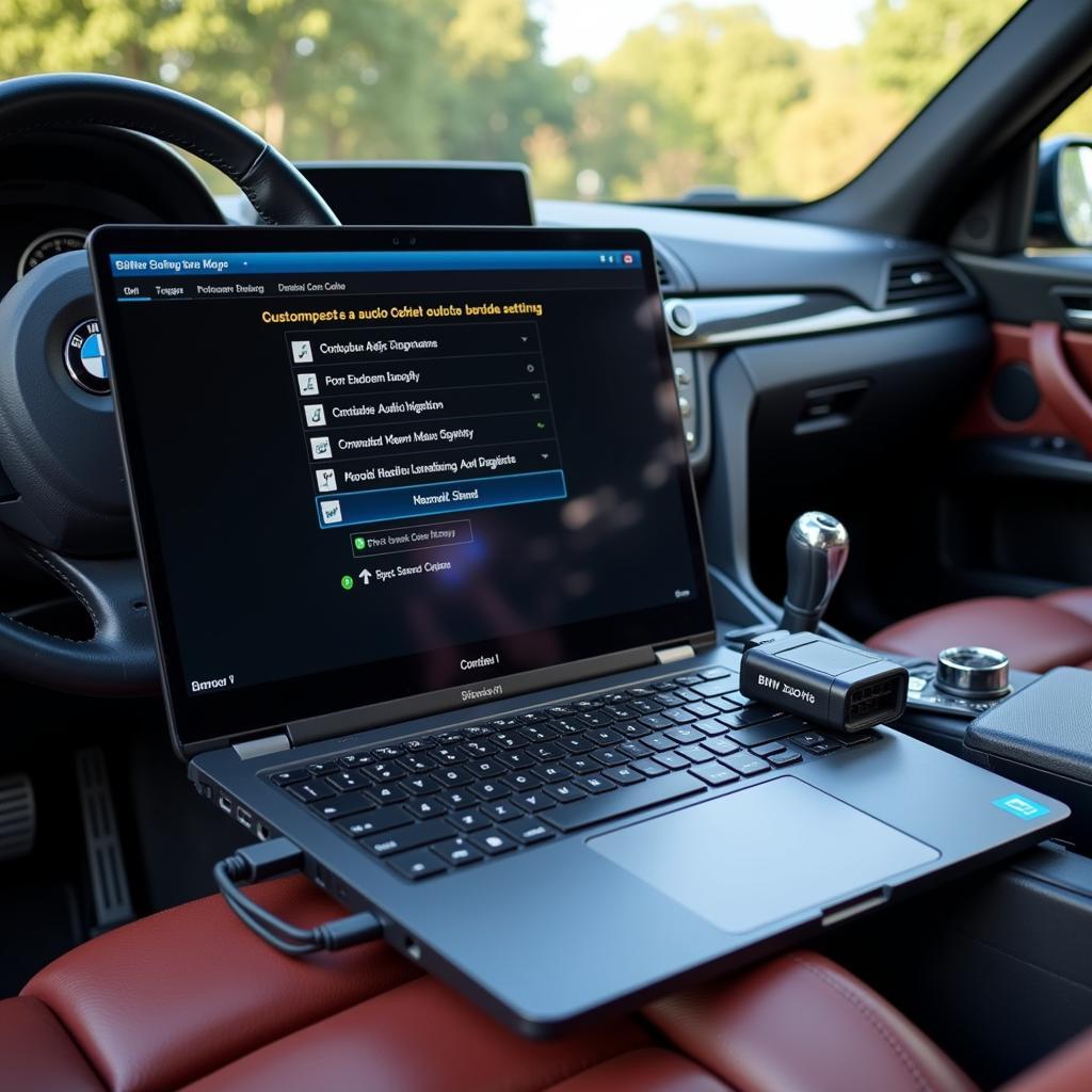 BMW audio coding by an expert in Manchester to unlock hidden features