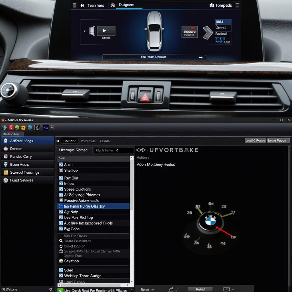 BMW Audio Tuning Software Interface