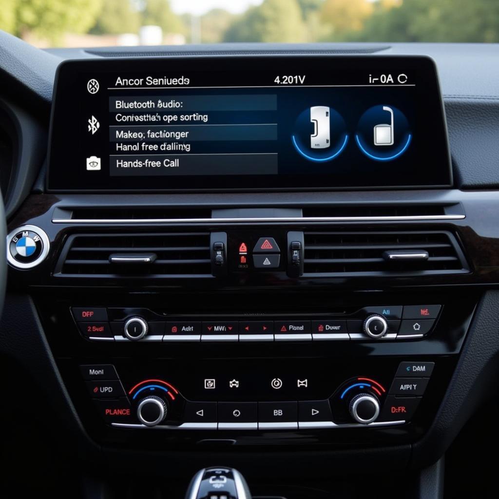 BMW Bluetooth and USB Audio Integration in Car Dashboard