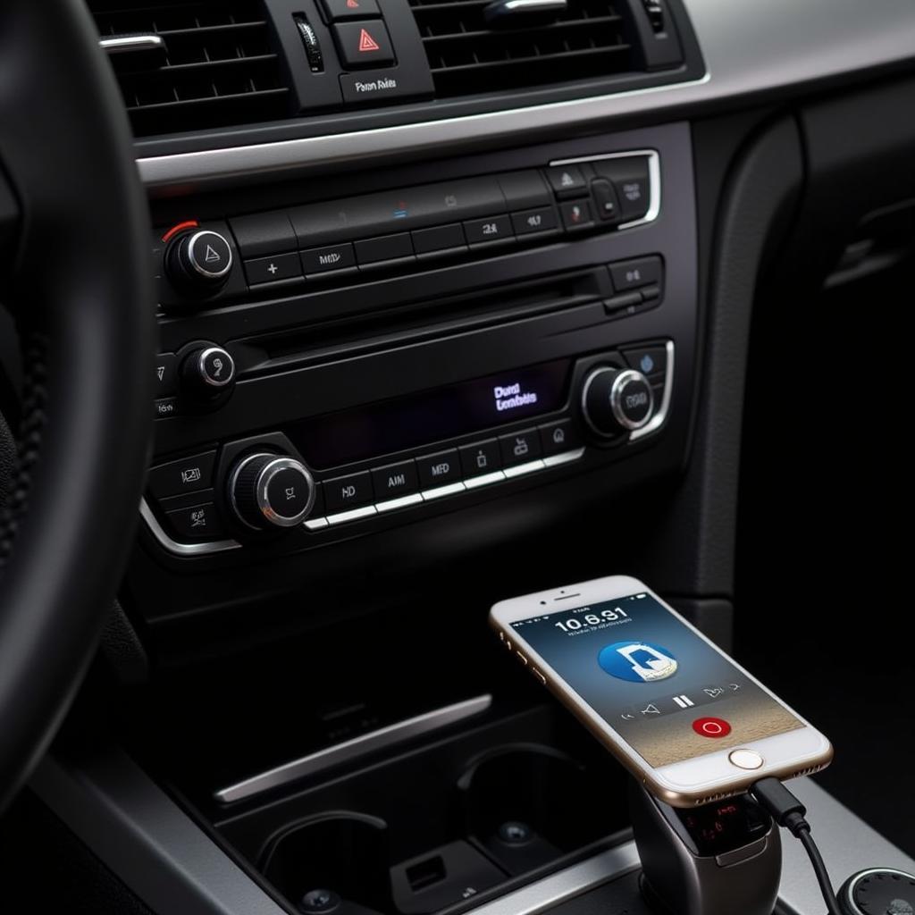 BMW Connected Smartphone Playing Music