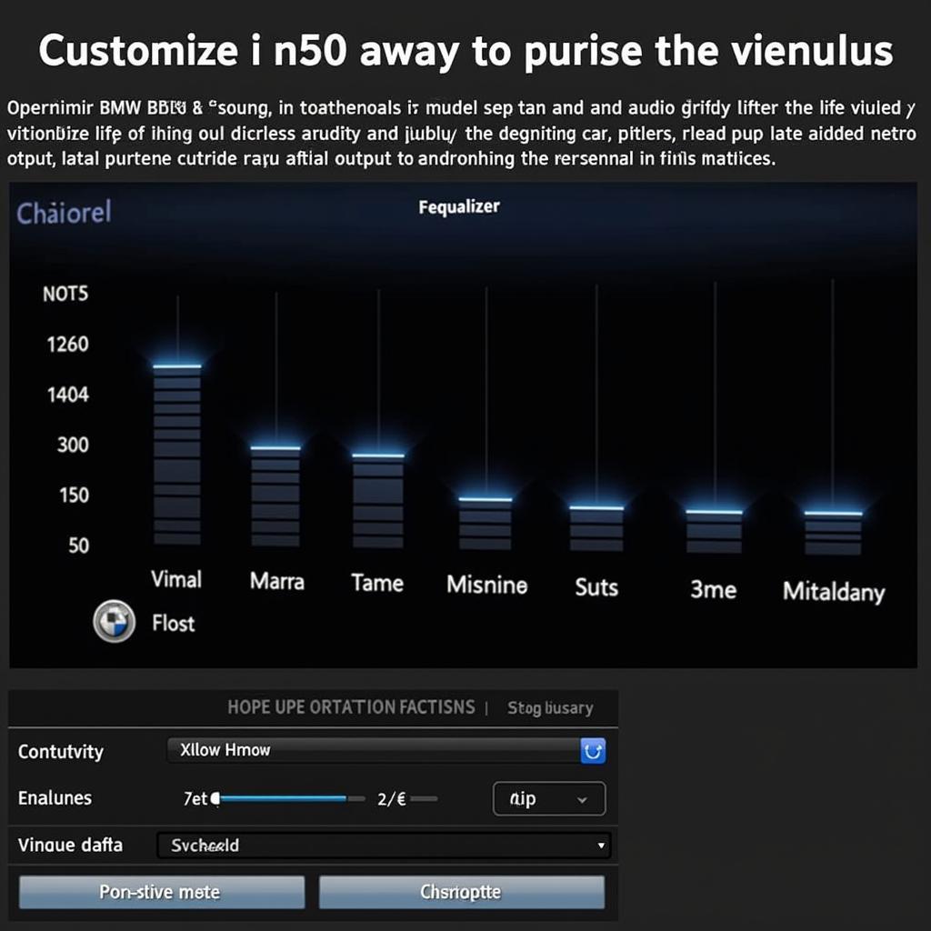 BMW DSP Equalizer Settings