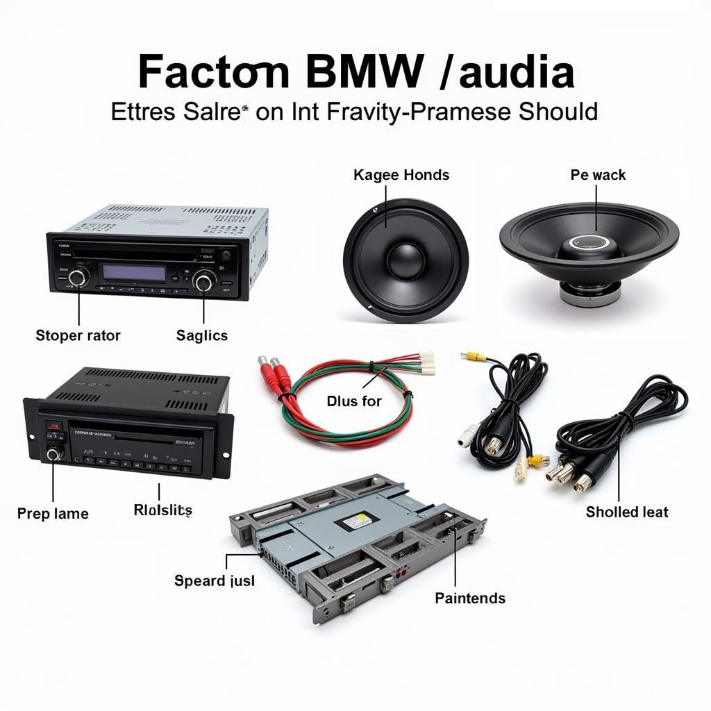 BMW E39 Factory Audio System Components