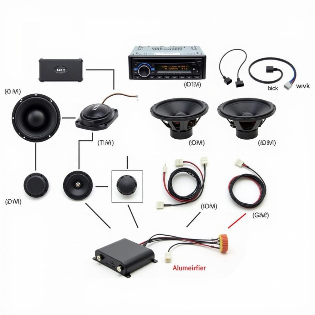 BMW E46 Cabrio Audio System Components Diagram