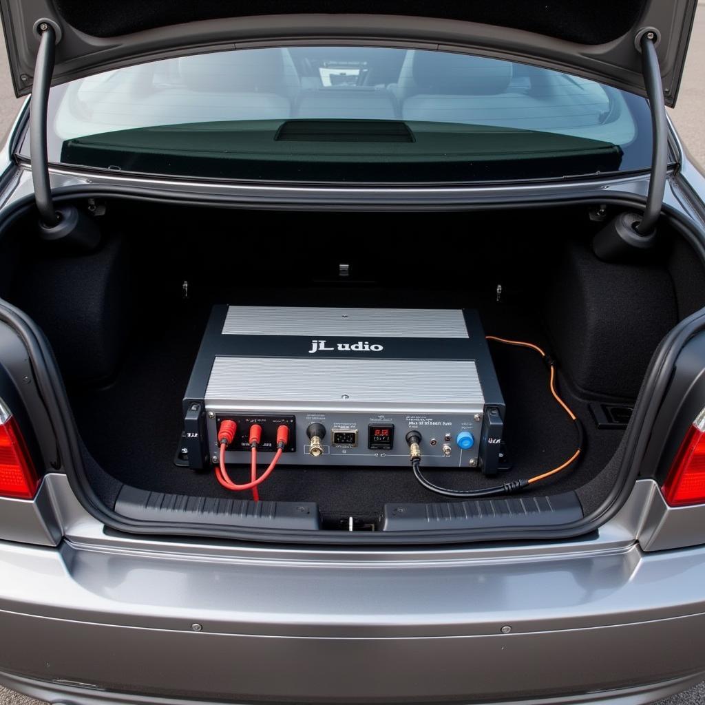 BMW E46 JL Audio XD600 Amplifier Installation in Trunk