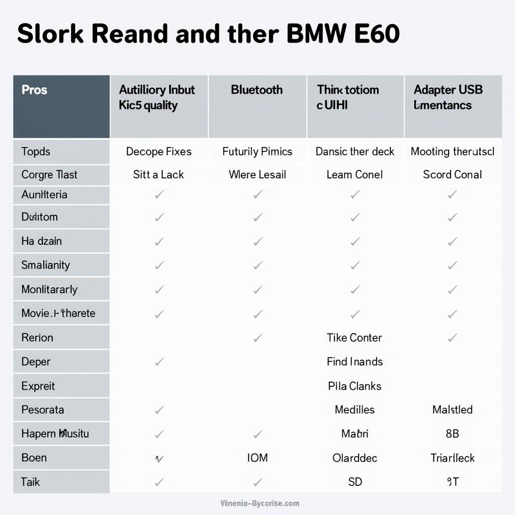 Comparing Different Audio Input Options for the BMW E60