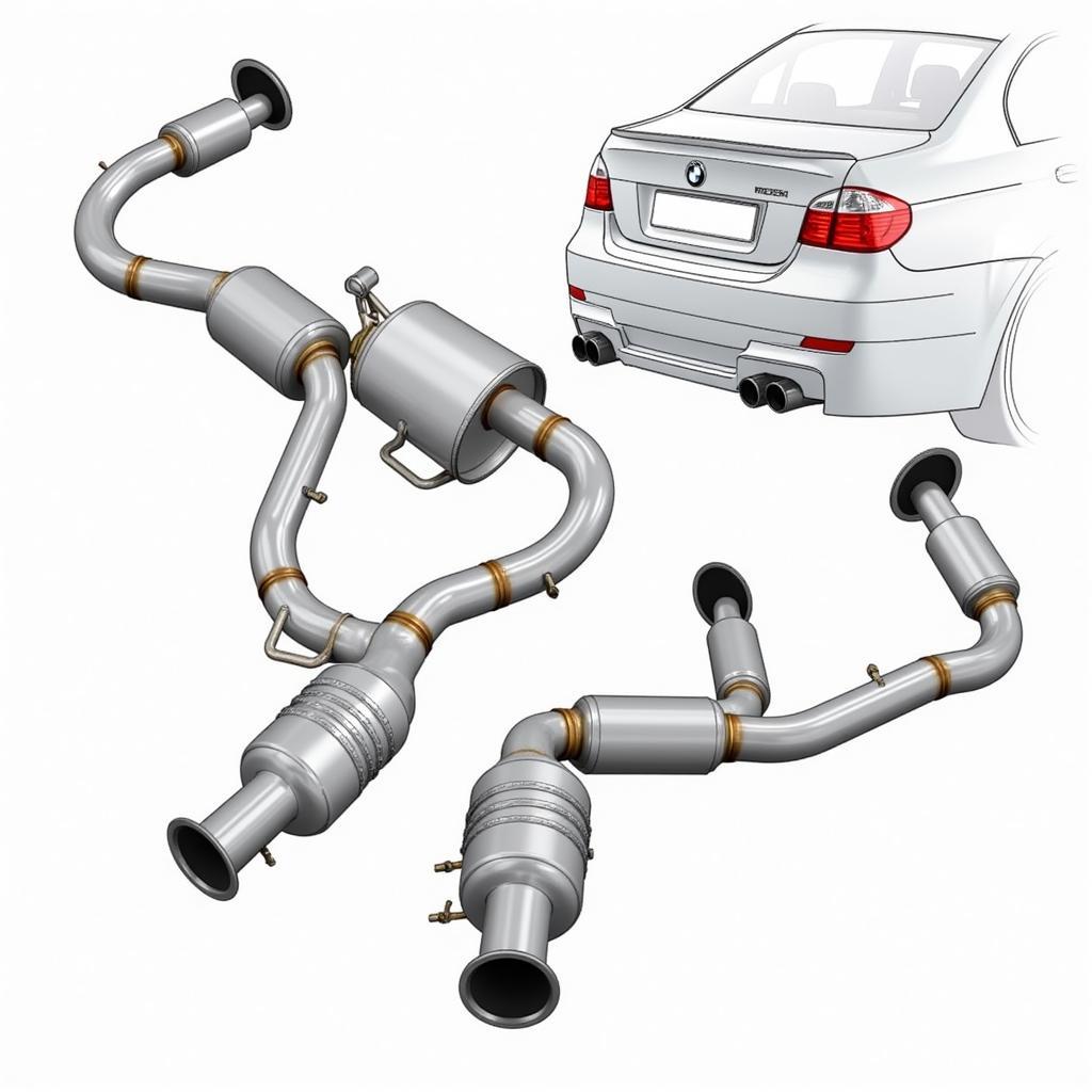 BMW E60 M5 V10 Exhaust System