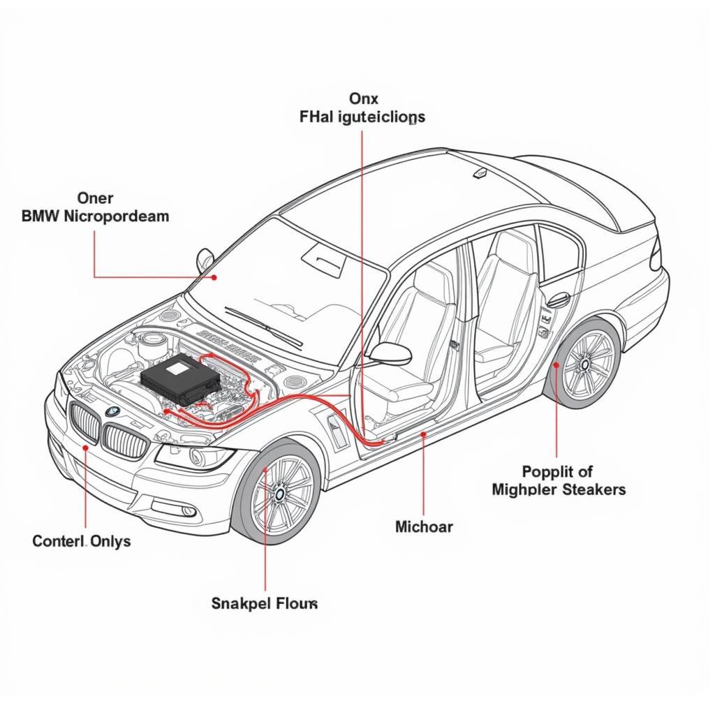 BMW Engine Sound Speaker System Components Diagram