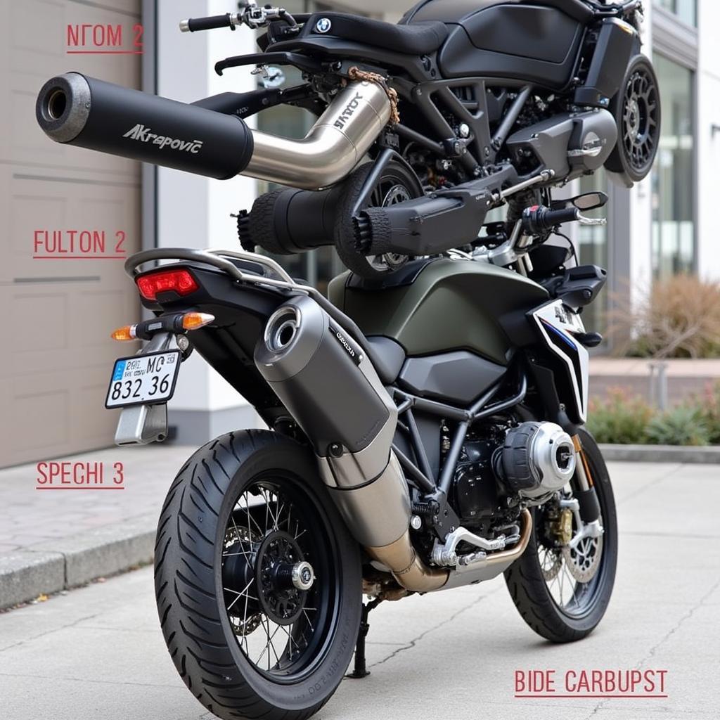 BMW F 850 GS with Akrapovic Exhaust