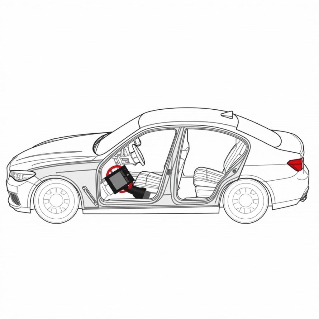 BMW F10 FRM Module Location Diagram