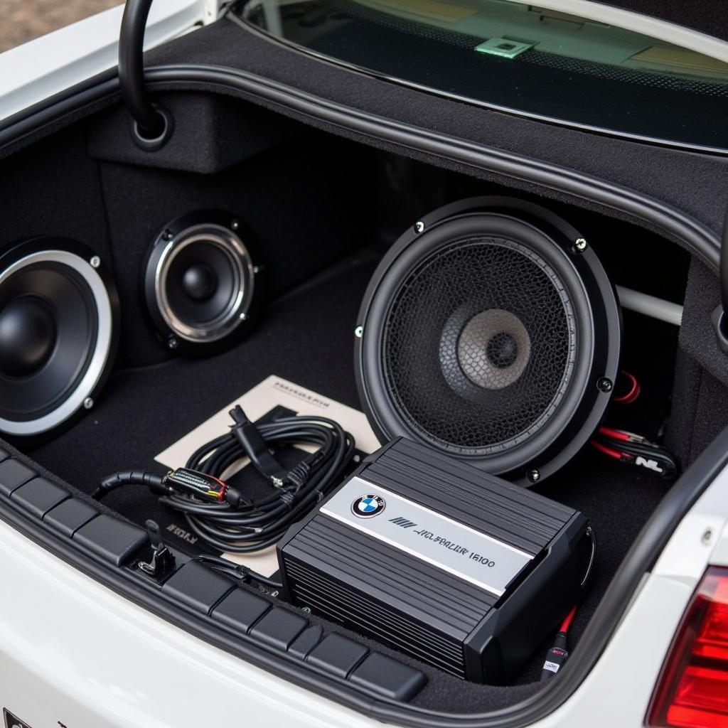 BMW F30 Alpine Audio Upgrade Components