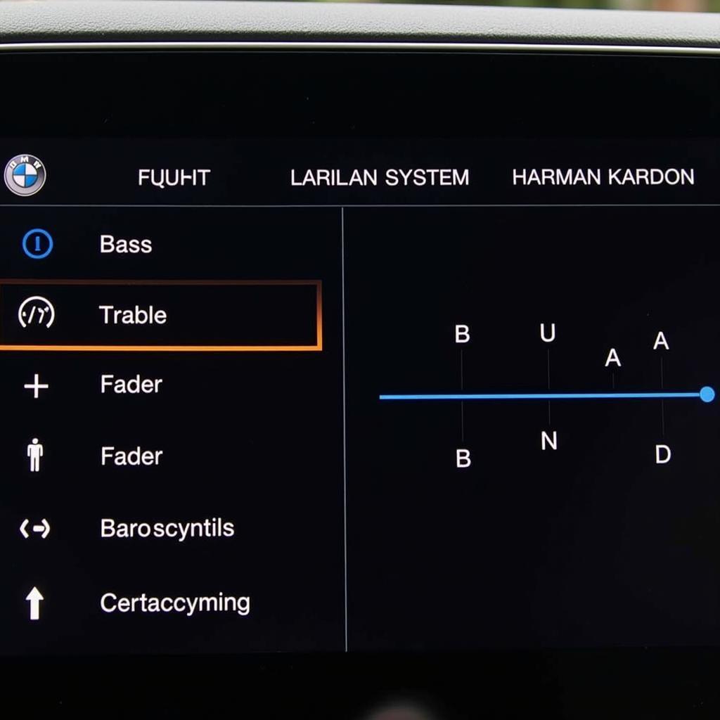 BMW Harman Kardon Audio Settings and Equalizer Adjustments