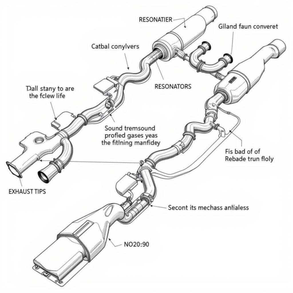 BMW M Exhaust System Diagram