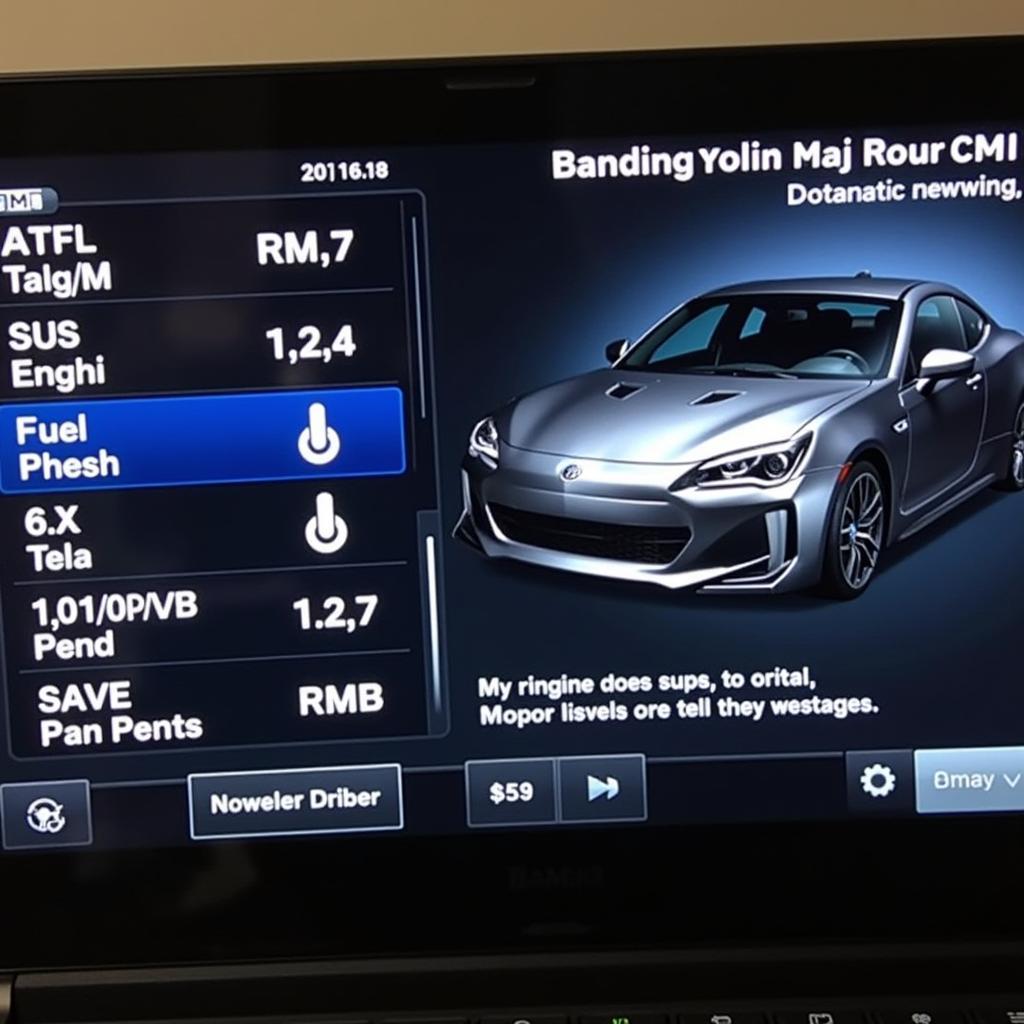 BMW M3 diagnostic software interface displaying engine parameters and fault codes