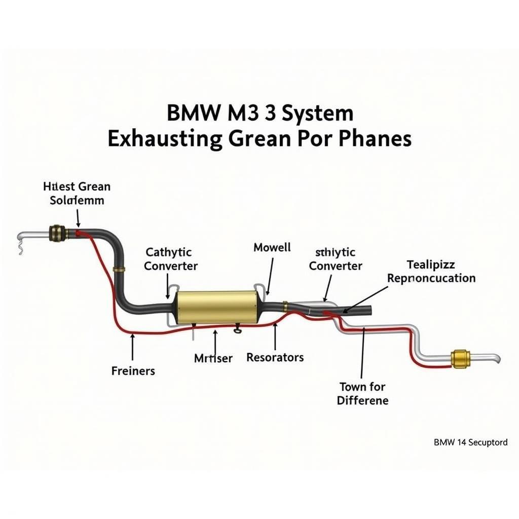 BMW M3 Exhaust System Diagram