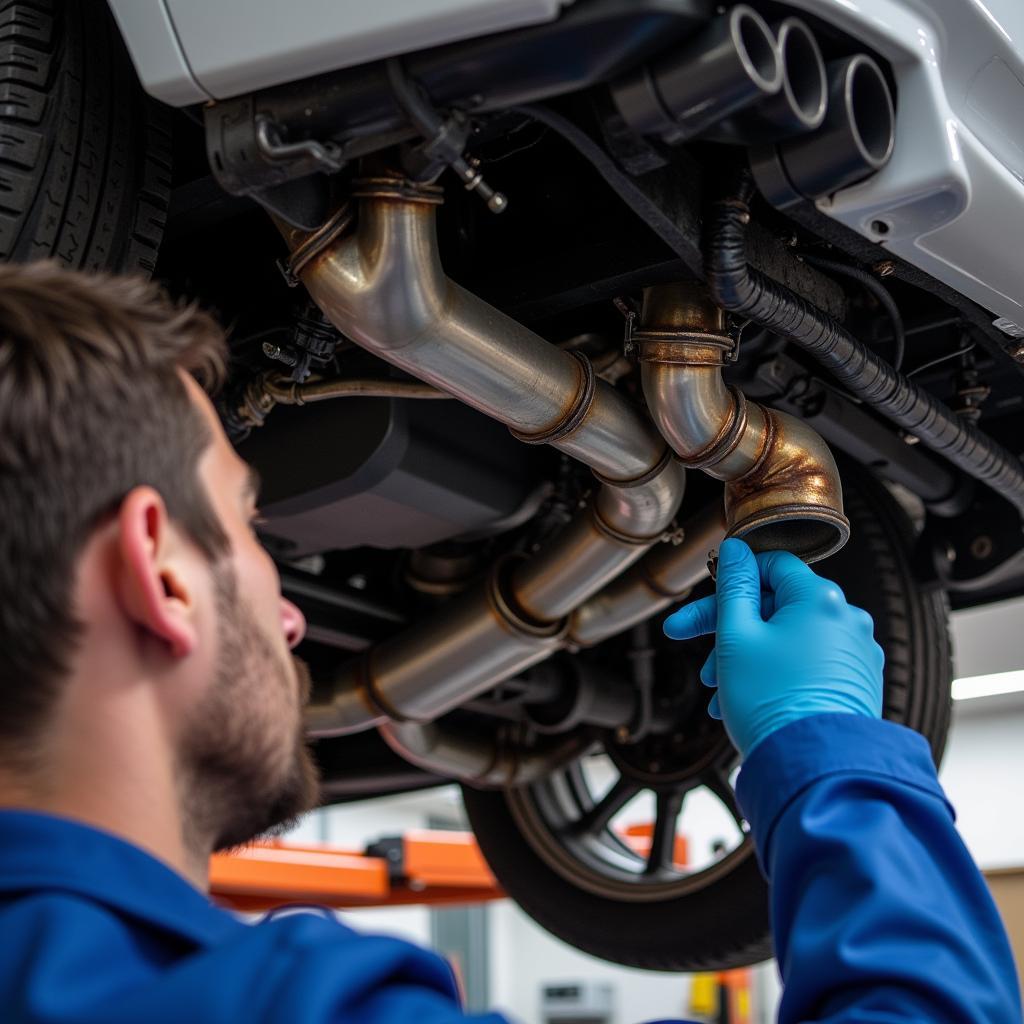 BMW M3 Exhaust System Inspection